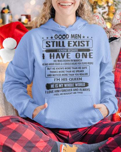 March - Good men Still Exist - gift for your girlfriend, wife from Husband - SNOW03 (SKU-GM-03)