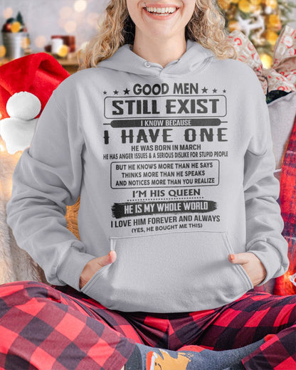 March - Good men Still Exist - gift for your girlfriend, wife from Husband - SNOW03 (SKU-GM-03)