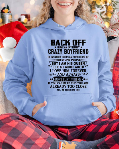 Back Off I Have An Extremely Crazy Boyfriend - - Gift For Wife From Husband - SNOW00 (SKUT-BACKOFF-00)