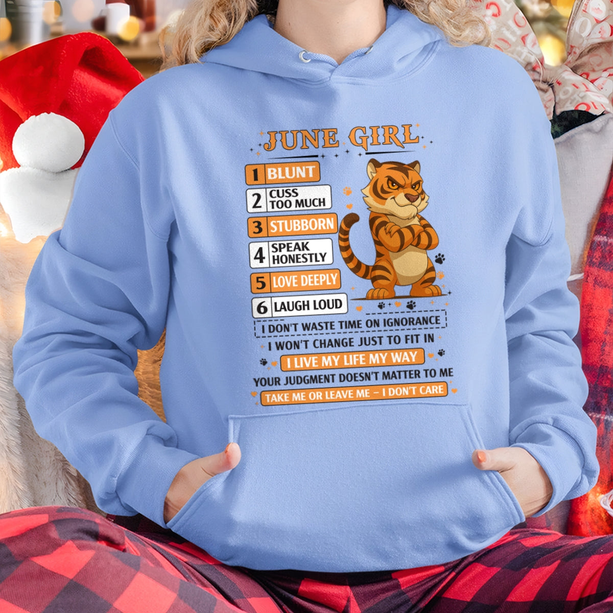 "I AM A JUNE GIRL" - Birthday Gift For June Girls - FMA SNOW06 (SKU2602-219-06)
