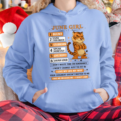 "I AM A JUNE GIRL" - Birthday Gift For June Girls - FMA SNOW06 (SKU2602-219-06)
