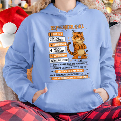 "I AM A SEPTEMBER GIRL" - Birthday Gift For September Girls - FMA SNOW09 (SKU2602-219-09)