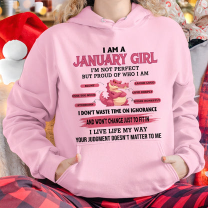 I AM A JANUARY GIRL FMA SNOW01 (SKU09-51-01)