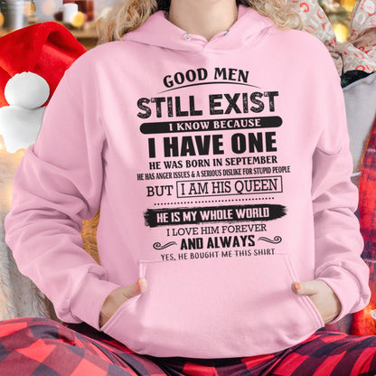 September - Good Men Still Exist - Perfect Gift For Your Girlfriend, Wife From Husband / Man - snow09 (SKU07-166-09)