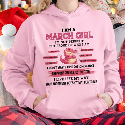 I AM A MARCH GIRL FMA SNOW03 (SKU09-51-03)
