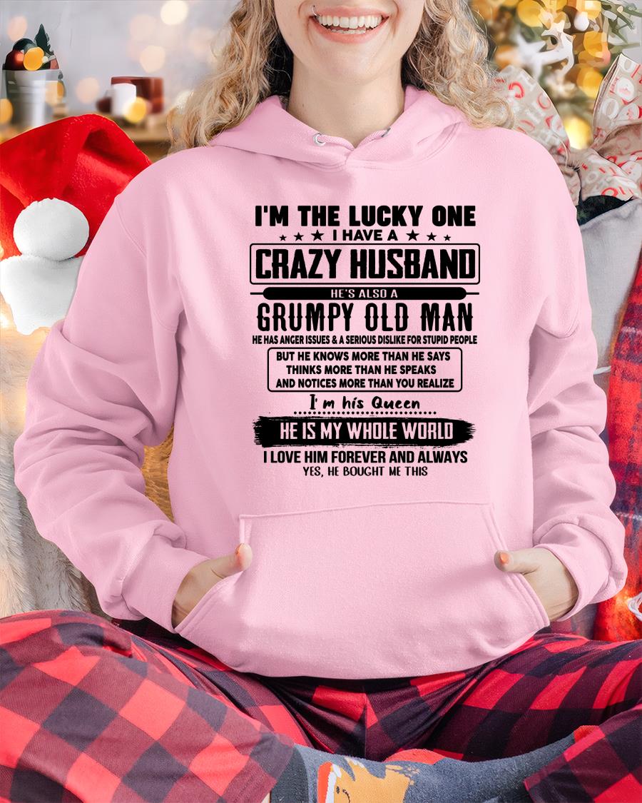 I am Lucky One I Have A Crazy Husband - Gift for Wife From Husband - SNOW00 (SKUT-LUCKYONE-00)