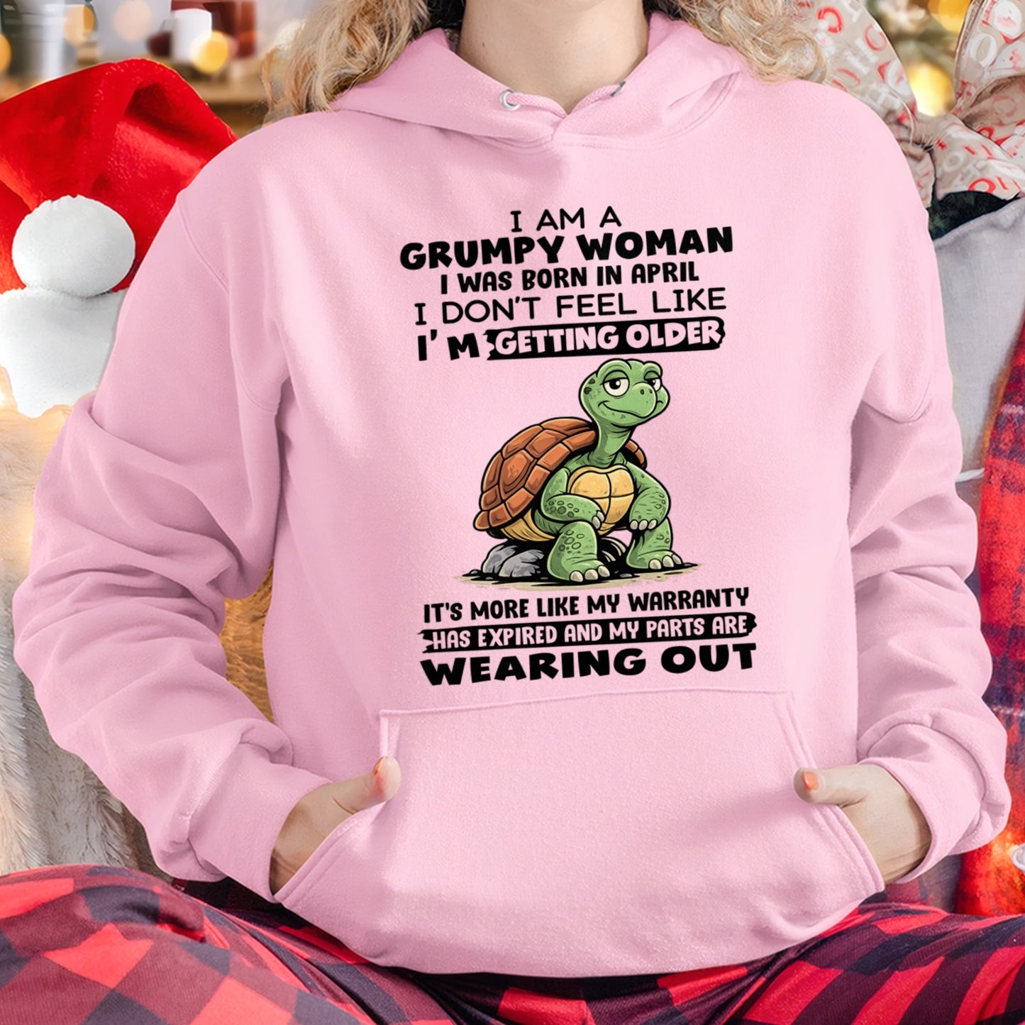 SNOW04 - Funny Grumpy Woman Shirt Born in April – Birthday Gift Idea - FMA (SKU2602-178-04)