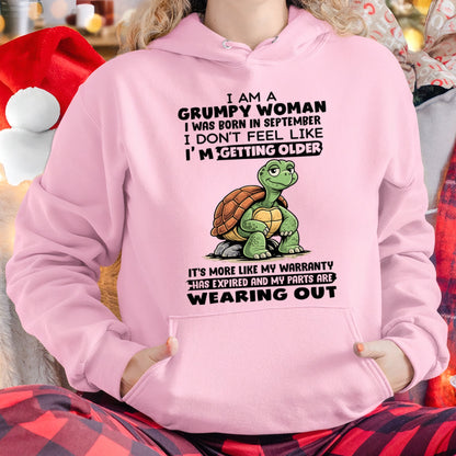 SNOW09 - Funny Grumpy Woman Shirt Born in September – Birthday Gift Idea - FMA (SKU2602-178-09)