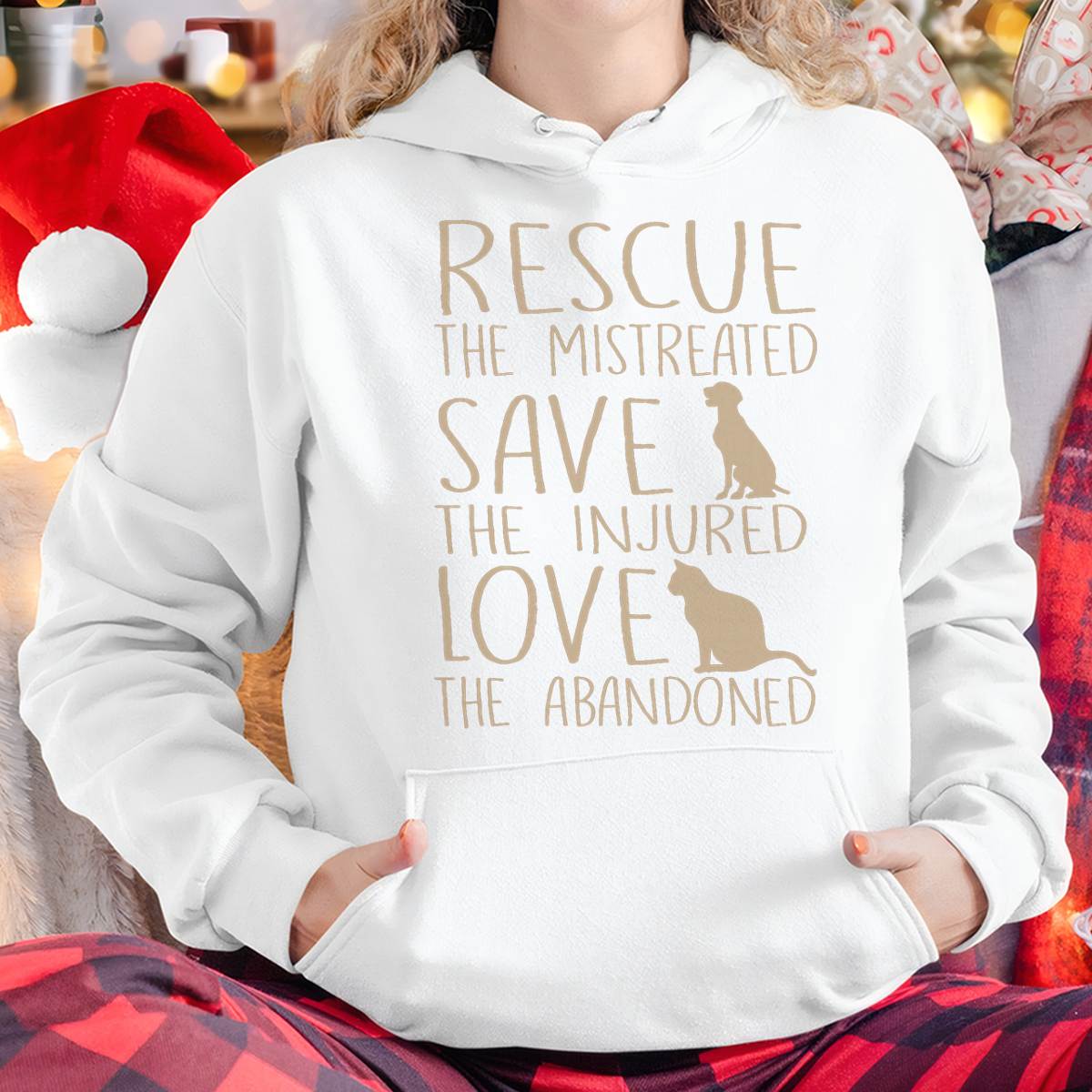 Rescue Save Love - Cute Animal Rescue Dog Cat Lovers T-Shirt