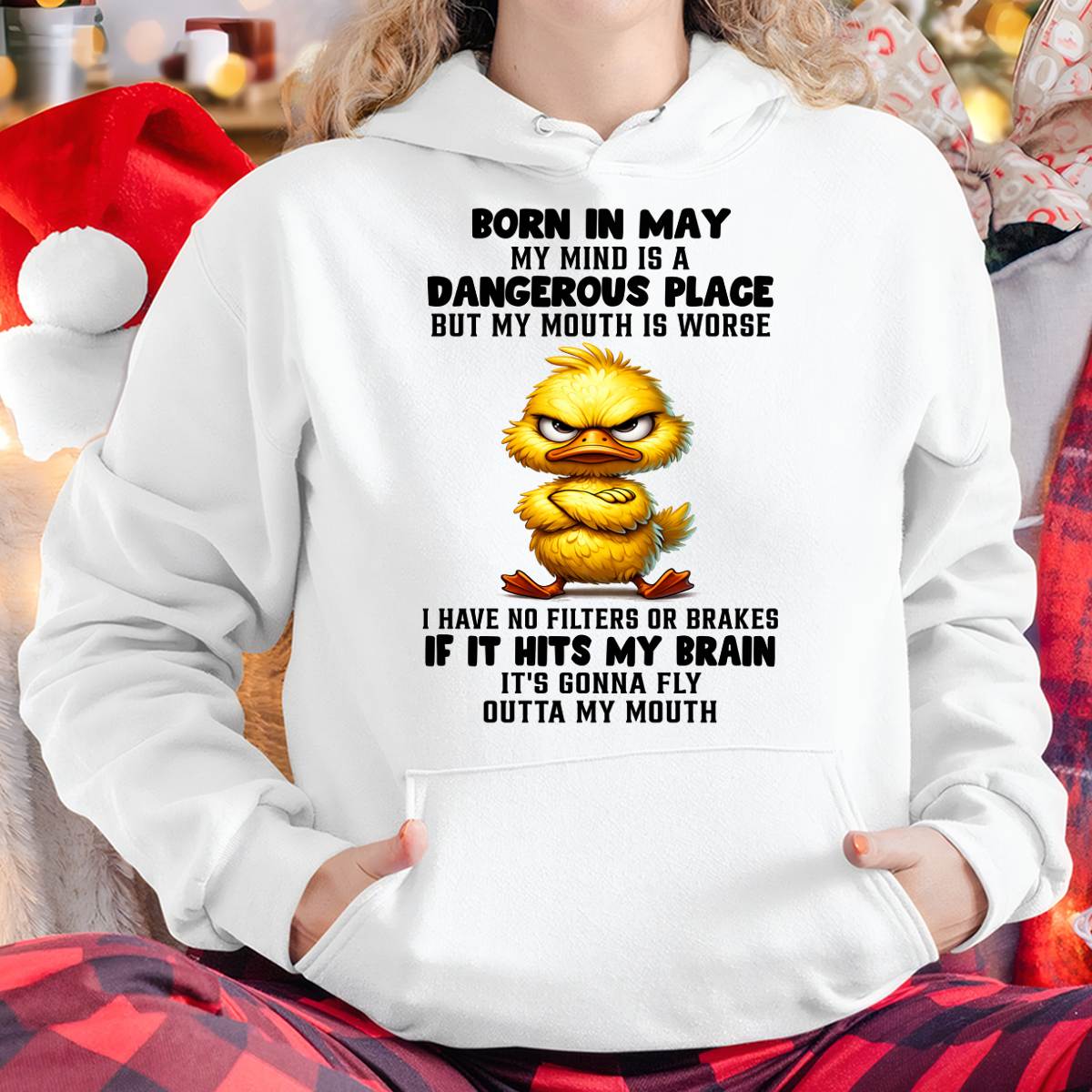MAY SHIRT MY MOUTH IS A DANGEROUS PLACE - SNOW05 (SKU2605-61-05)