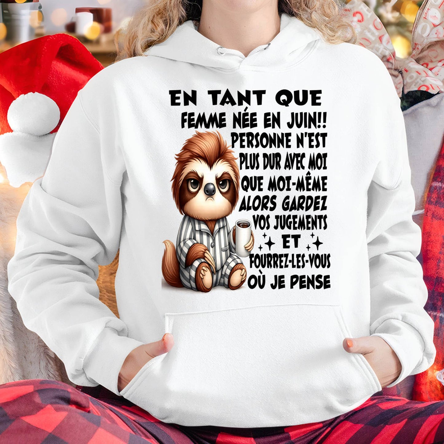 JUIN SHIRT EN TANT QUE FEMME NÉE EN JUIN - SNOW06 (SKU2605-205-06)