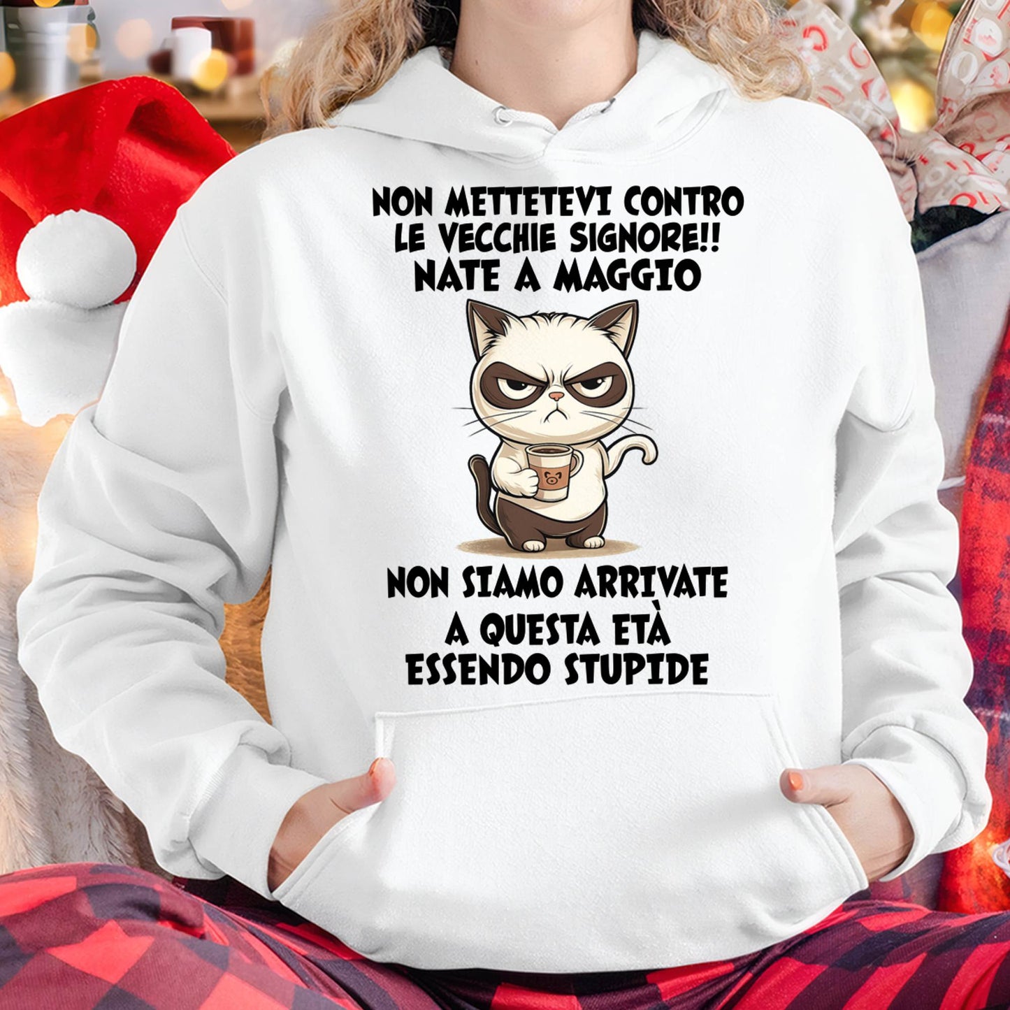 MAGGIO SHIRT NON METTETEVI CONTRO LE VECCHIE SIGNORE!! - SNOW05 (SKU2605-253-05)