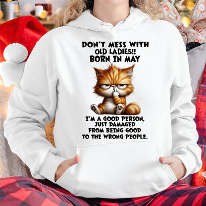 MAY SHIRT, DONT MESS WITH OLD LADIES - SNOW05 (SKU2603-198-05)