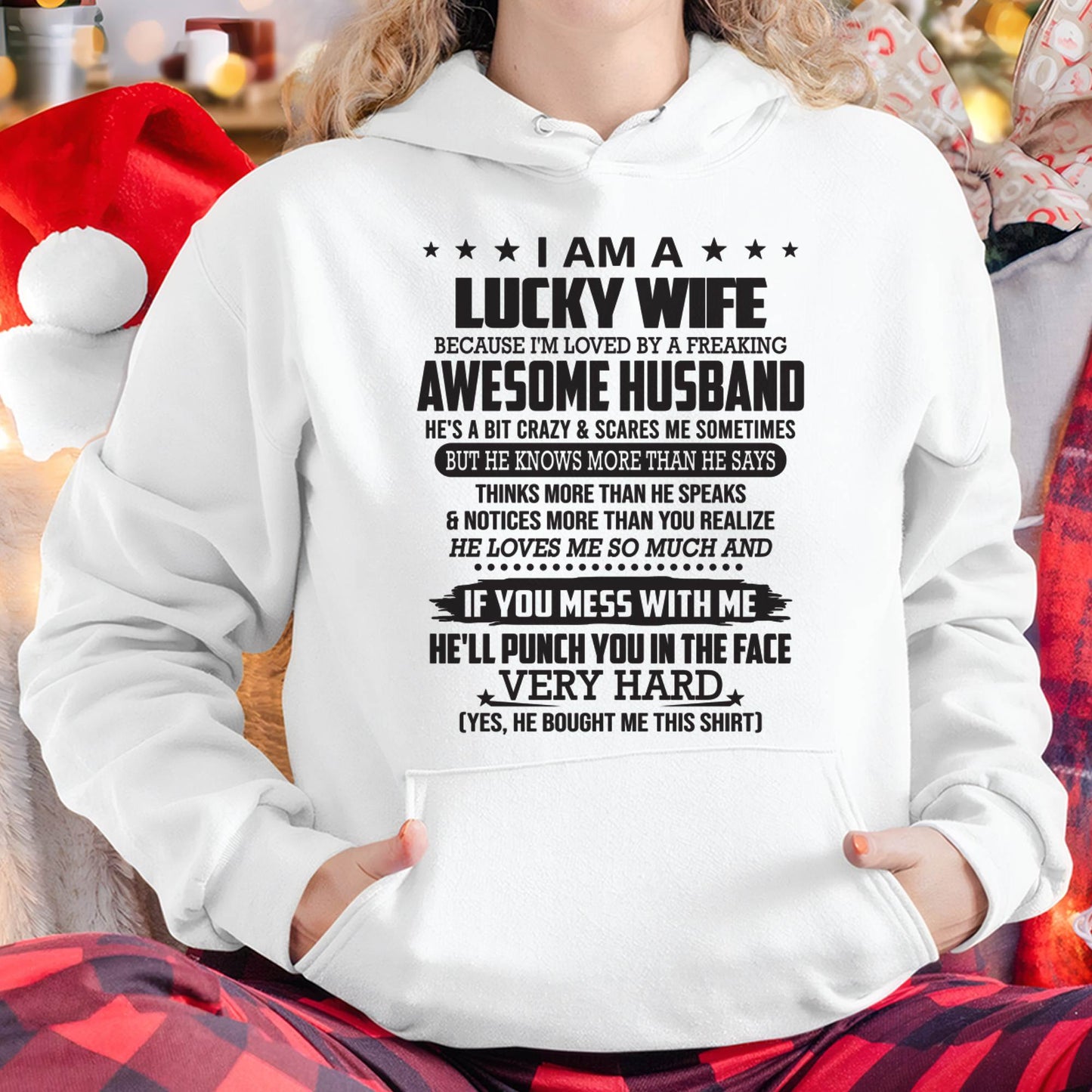 I’M LOVED BY A FREAKING AWESOME HUSBAND - SNOW MALE00 (SKU26T-01142-00)