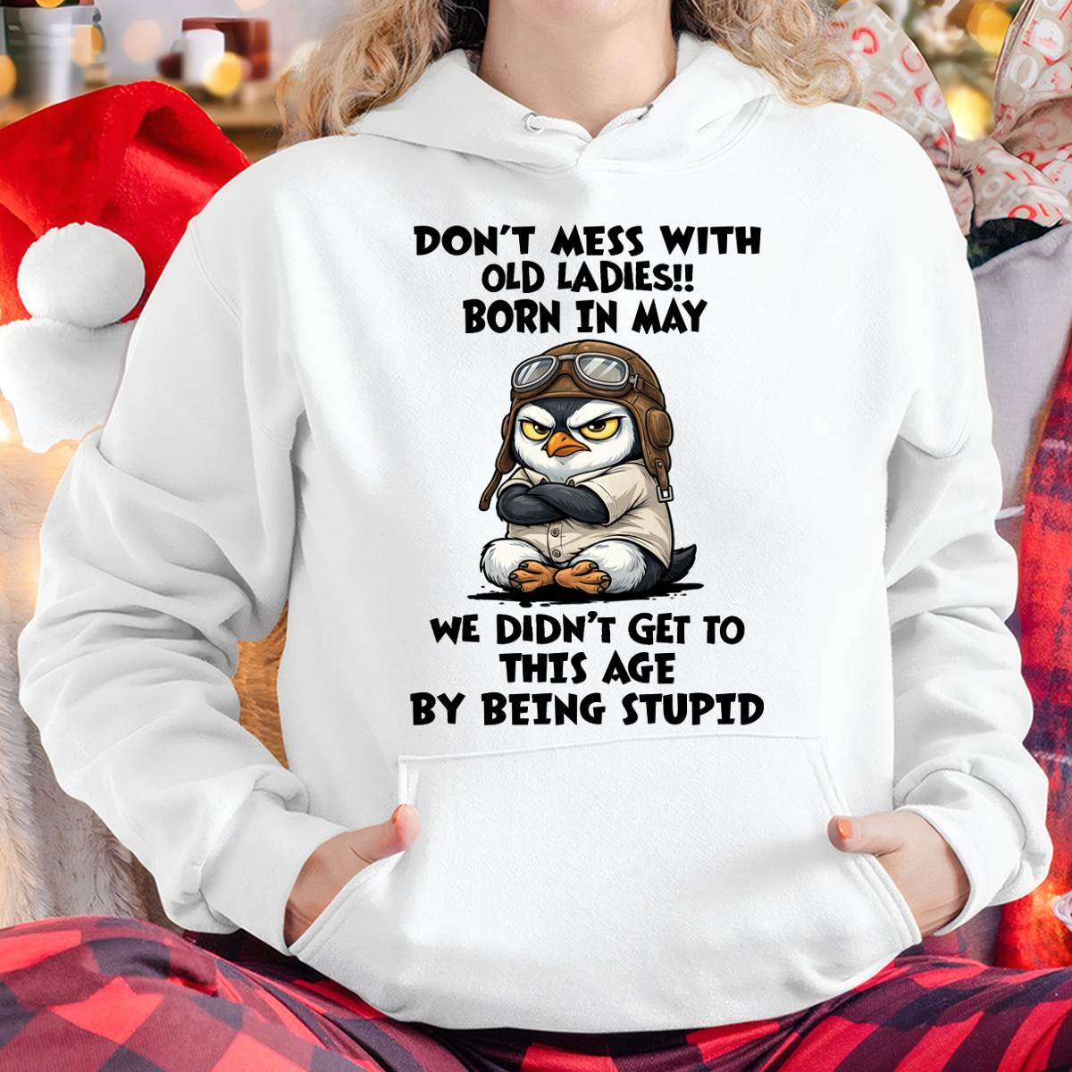 JUNE SHIRT, DON'T MESS WITH OLD LADIES - SNOW06 (SKU2604-198-06)
