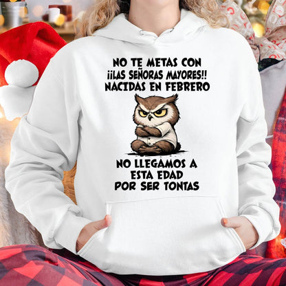 FEBRERO SHIRT, NO TE METAS CON MUJERES MAYORES - FMA SNOW02 (SKU2604-163-02)