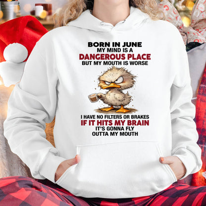 JUNE SHIRT, MY MIND IS A DANGEROUS PLACE - SNOW06 (SKU2605-122-06)
