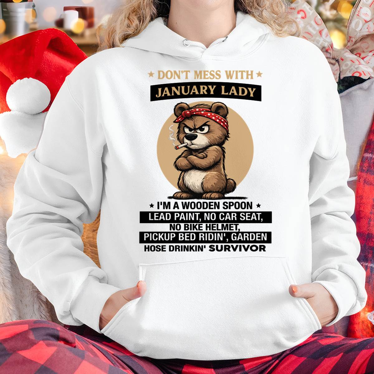 JANUARY SHIRT, I'M A WOODEN SPOON, LEAD PAINT - SNOW01 (SKU2604-258-01)