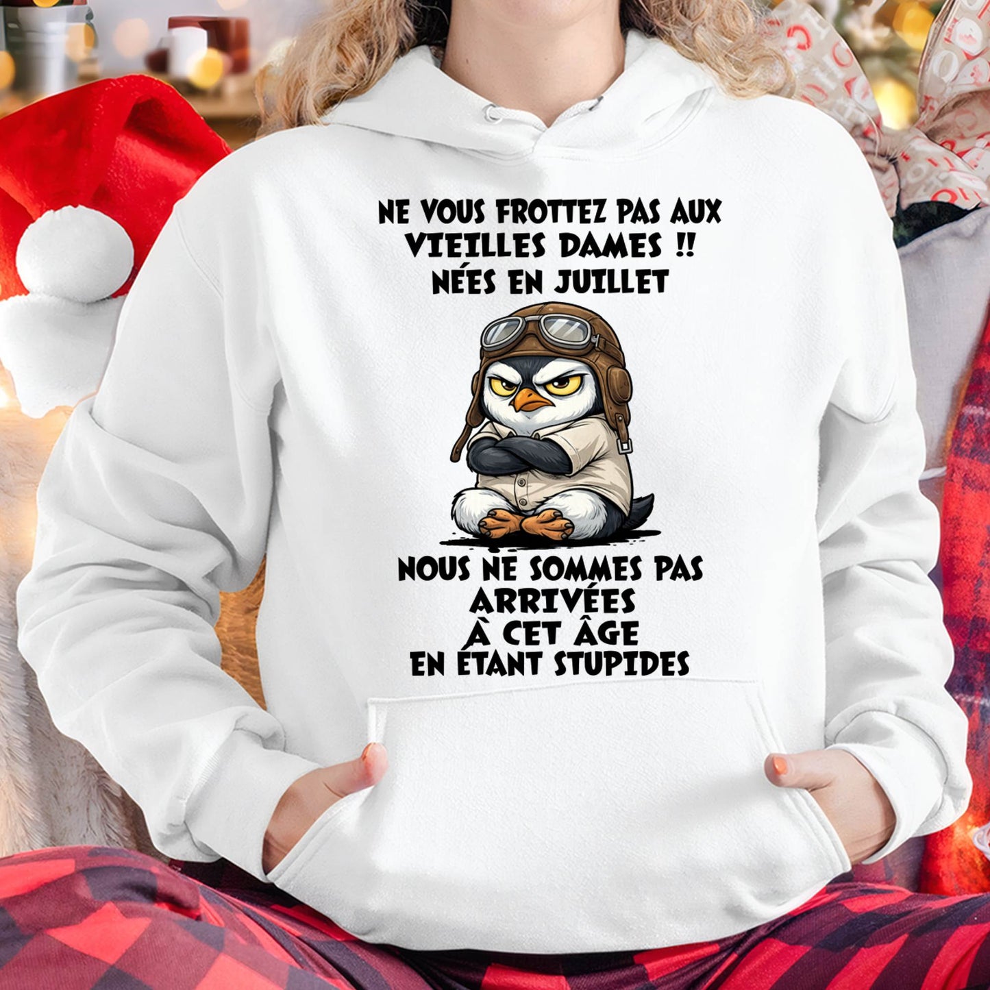JUILLET SHIRT NE VOUS FROTTEZ PAS AUX VIEILLES DAMES - SNOW07 (SKU2605-132-07)