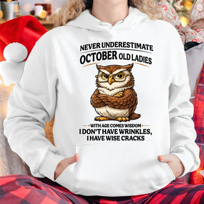 OCTOBER SHIRT, With age comes wisdom - FMA SNOW10 (SKU2604-101-10)