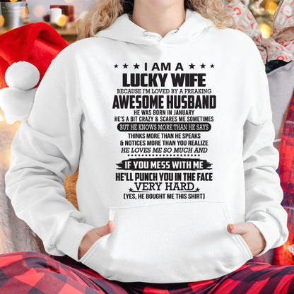 JANUARY, I’M LOVED BY A FREAKING AWESOME HUSBAND - SNOW MALE01 (SKU26T-01142-01)