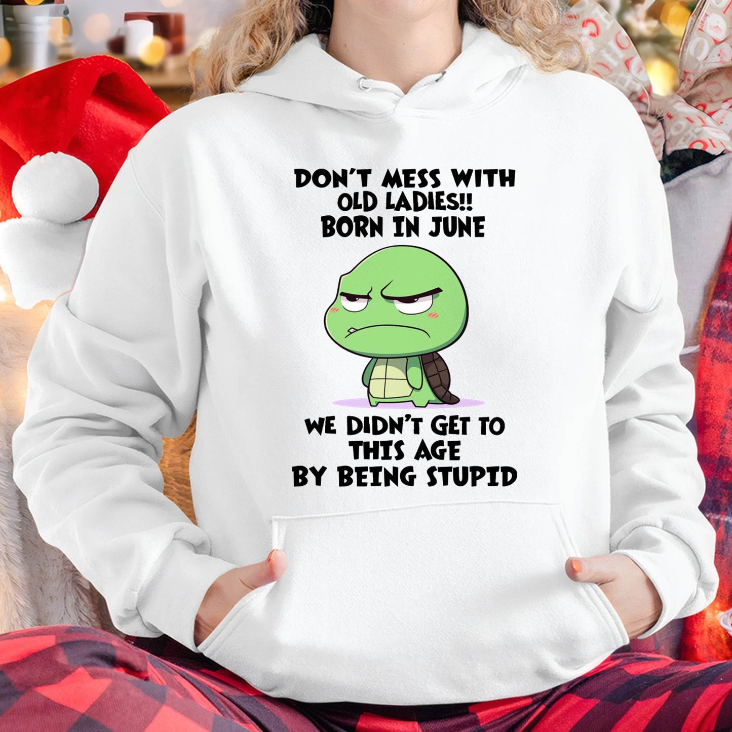 JUNE SHIRT, DON'T MESS WITH OLD LADIES - SNOW06 (SKU2604-174-06)