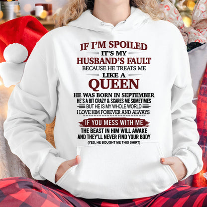 SEPTEMBER, IF I’M SPOILED IT’S MY HUSBAND’S FAULT – SNOW FEMALE09 (SKU26T-01-37-09)