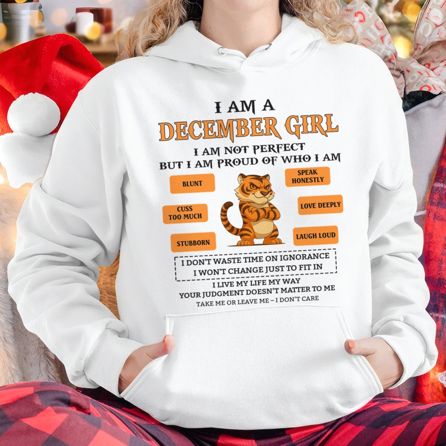 "I AM A DECEMBER GIRL" - Birthday Gift For December Girls - FMA SNOW12 (SKU26T-01-62-12)