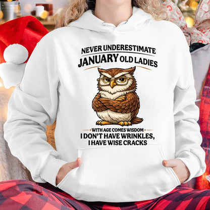 JANUARY SHIRT, With age comes wisdom - FMA SNOW01 (SKU2604-101-01)