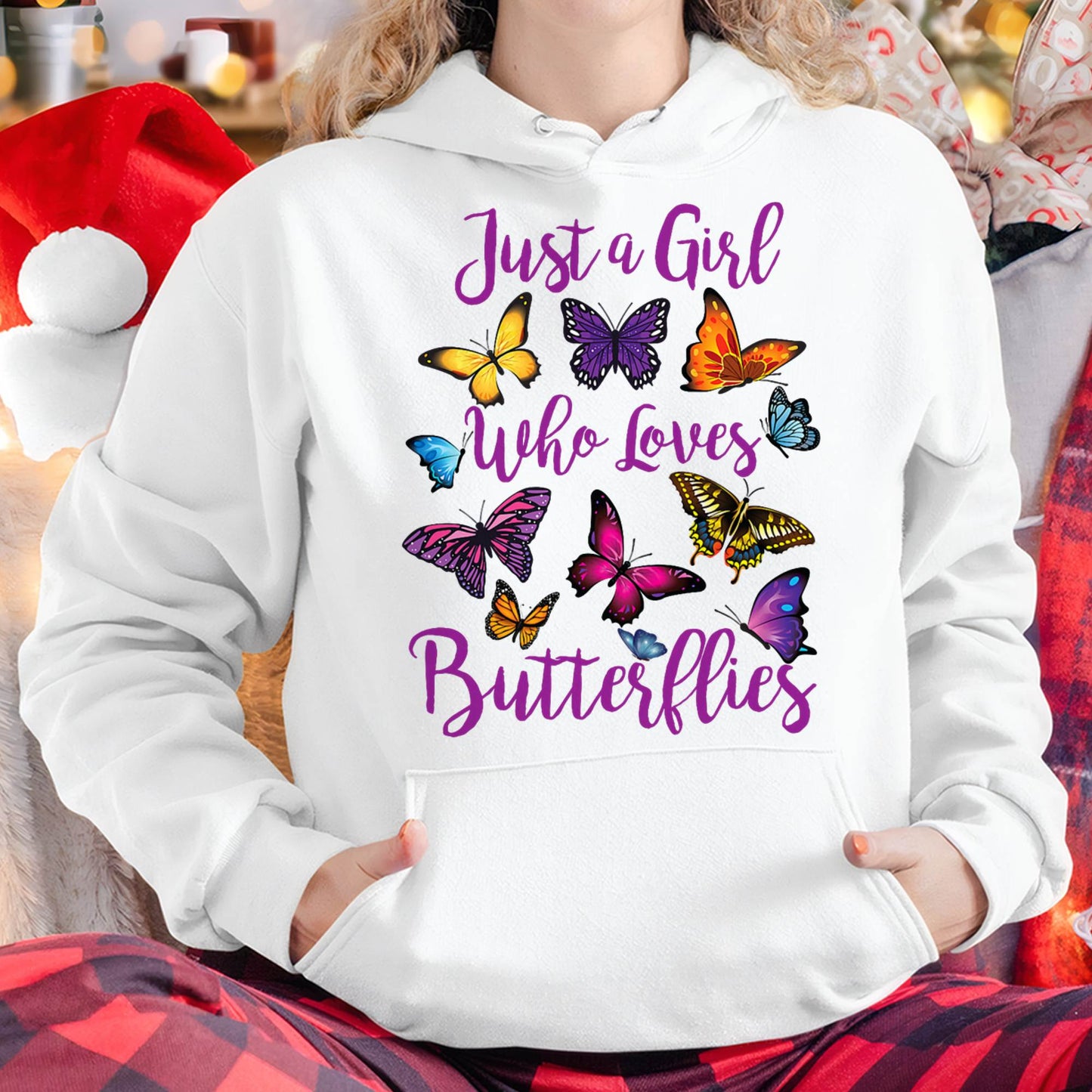 Butterfly Collection Just A Girl Who Loves Butterflies Gift T-Shirt
