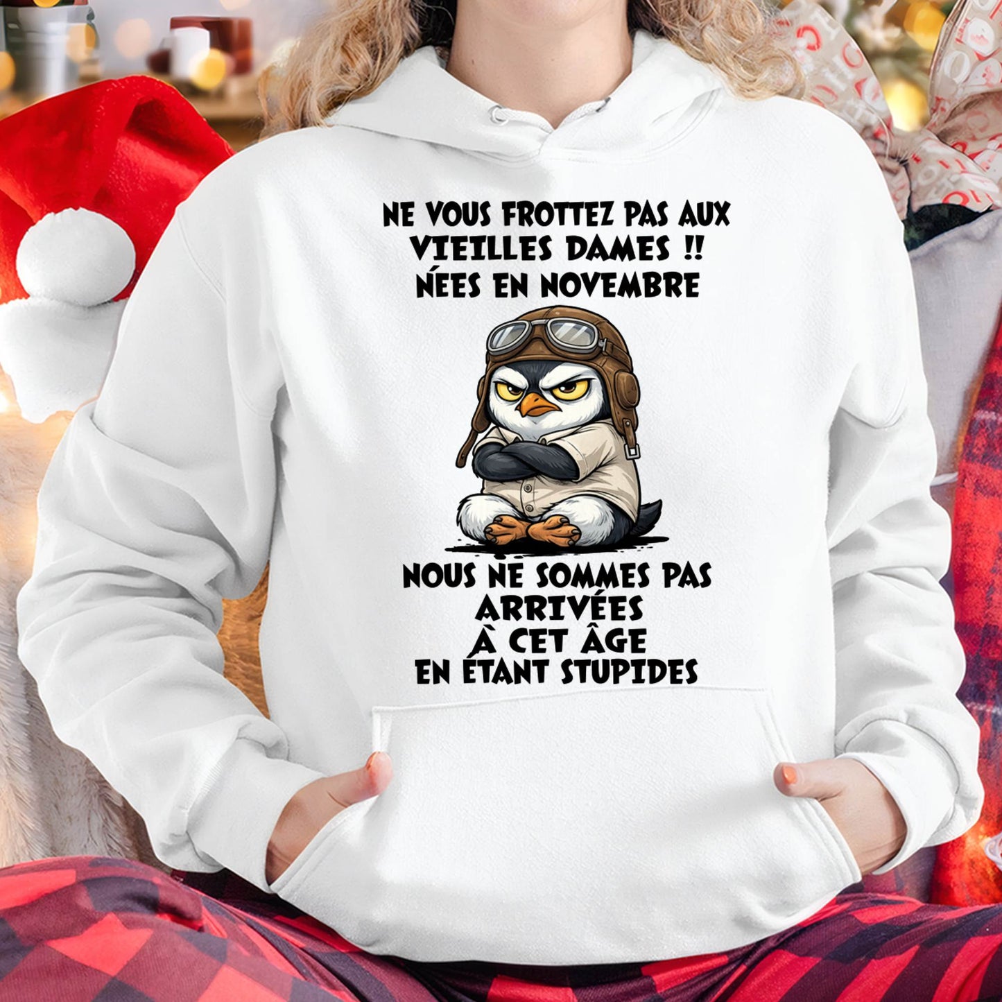 NOVEMBRE SHIRT NE VOUS FROTTEZ PAS AUX VIEILLES DAMES - SNOW11 (SKU2605-132-11)