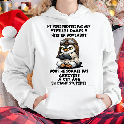 NOVEMBRE SHIRT NE VOUS FROTTEZ PAS AUX VIEILLES DAMES - SNOW11 (SKU2605-132-11)