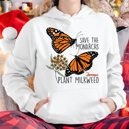 Save The Monarchs Plant Some Milkweed Butterfly Gift T-Shirt T-Shirt