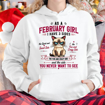 FEBRUARY SHIRT, I HAVE 3 SIDES - SNOW02 (SKU2605-101-02)