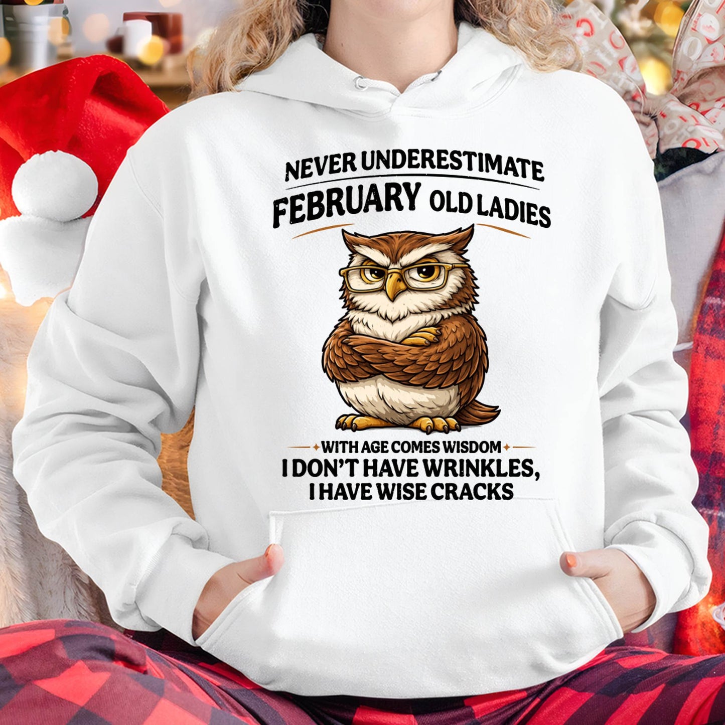 FEBRUARY SHIRT, With age comes wisdom - FMA SNOW02 (SKU2604-101-02)