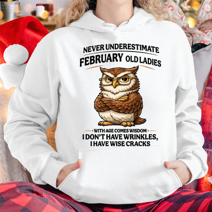 FEBRUARY SHIRT, With age comes wisdom - FMA SNOW02 (SKU2604-101-02)
