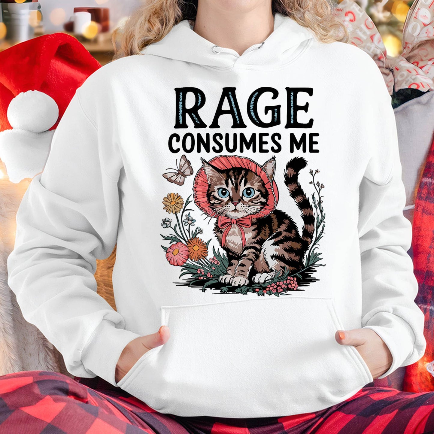 Rage Consumes Me Funny Cat Meme T-Shirt