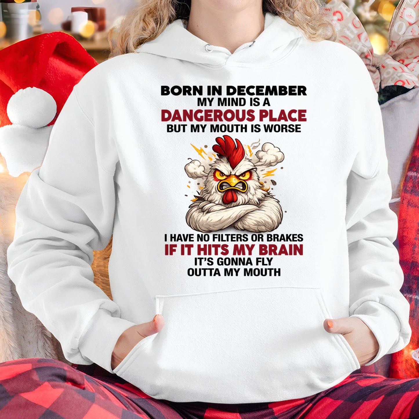 DECEMBER SHIRT, MY MIND IS A DANGEROUS PLACE - SNOW12 (SKU2605-114-12)