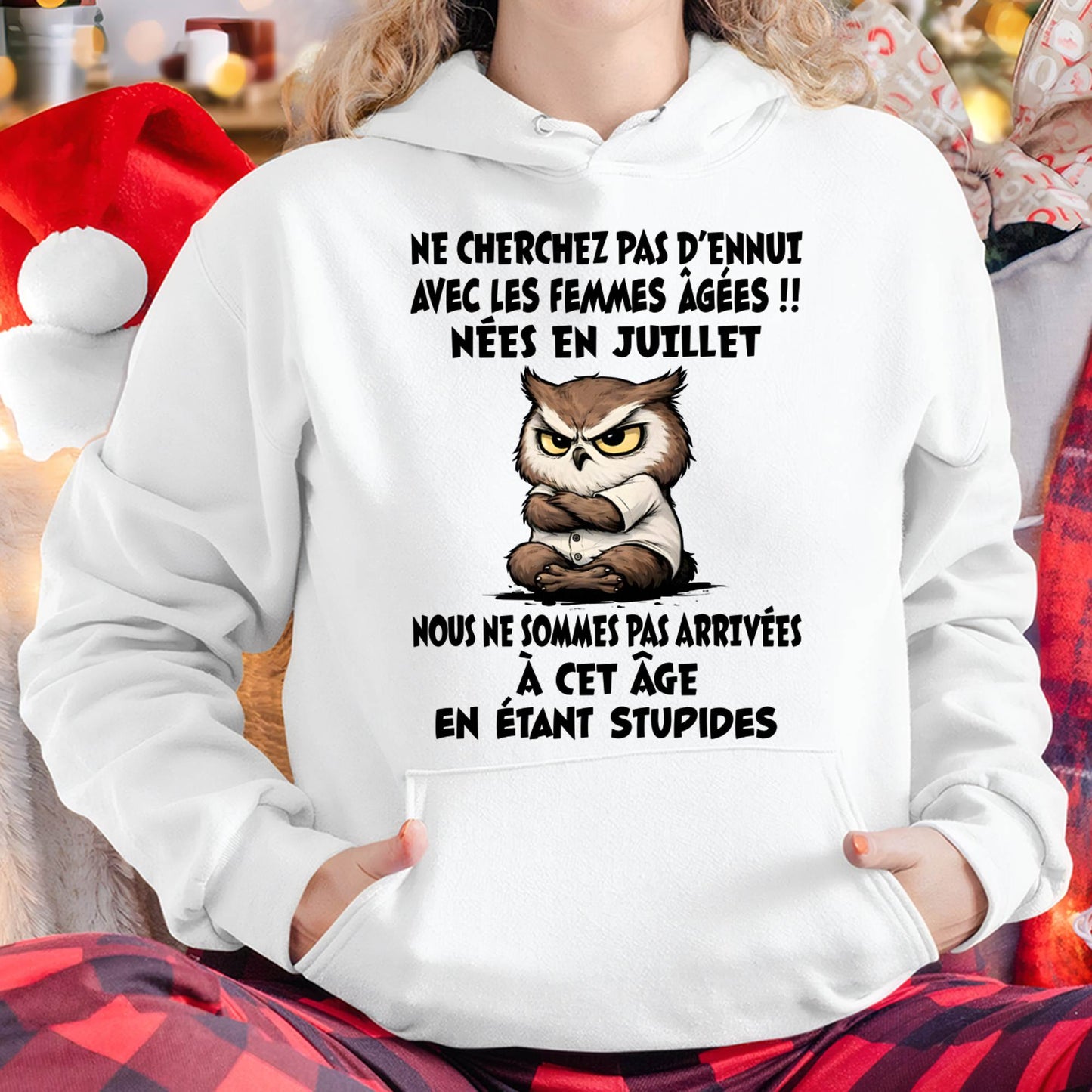 JUILLET T-SHIRT, NE CHERCHEZ PAS D’ENNUI AVEC LES FEMMES ÂGÉES - FMA SNOW07 (SKU2603-327-07)