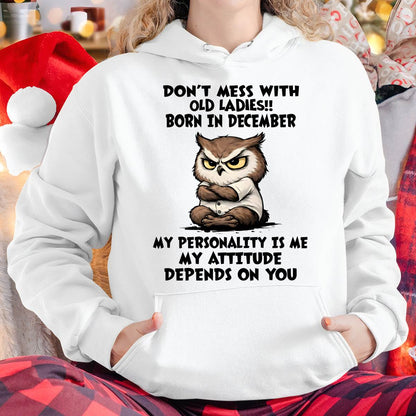 DECEMBER SHIRT, MY ATTITUDE DEPENDS ON YOU - FMA SNOW12 (SKU2604-58-12)