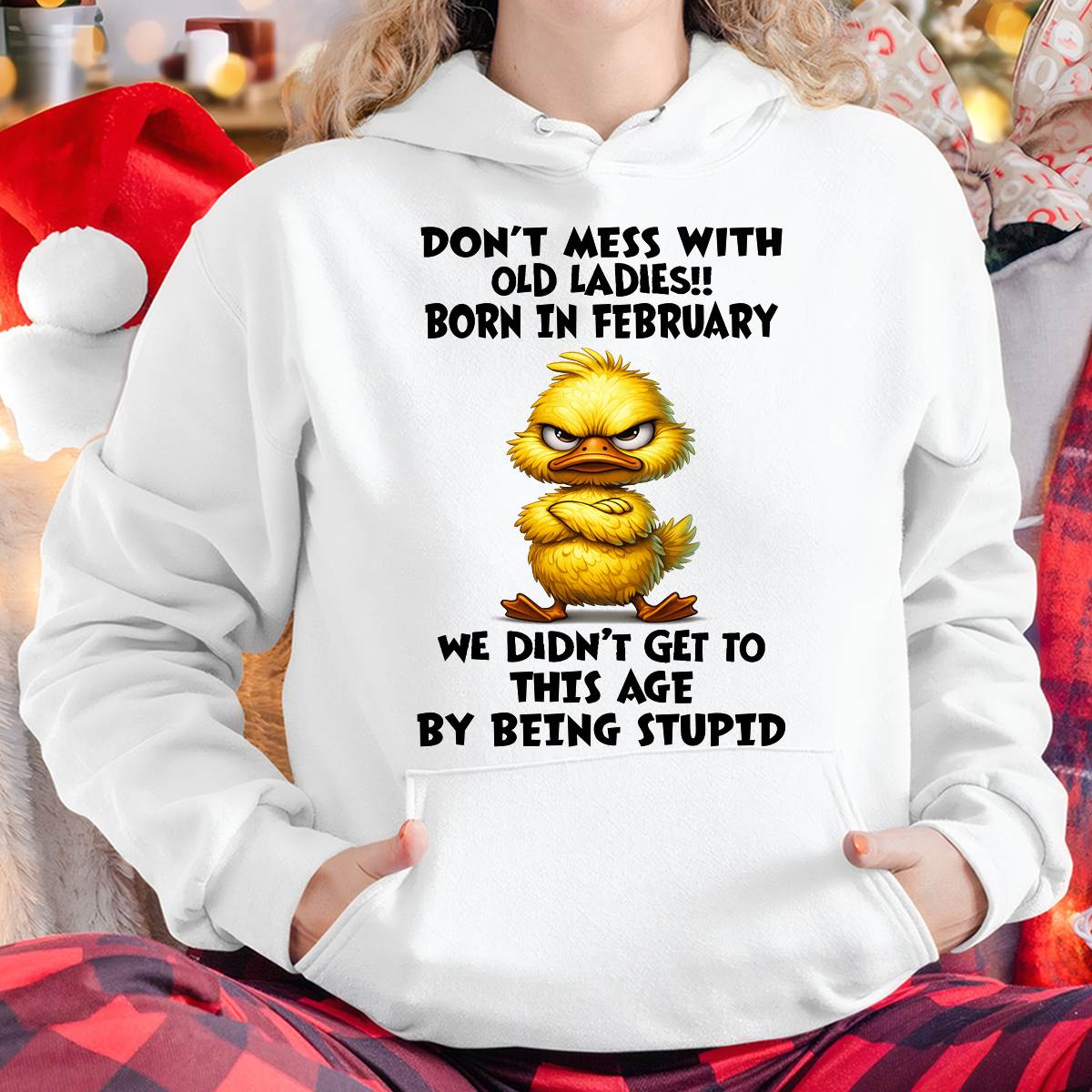 FEBRUARY SHIRT, DON'T MESS WITH OLD LADIES - SNOW02 (SKU2606-18-02)