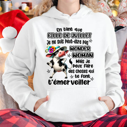 JUILLET SHIRT Je ne suis peut-être pas WONDER WOMAN - SNOW07 (SKU2605-39-07)