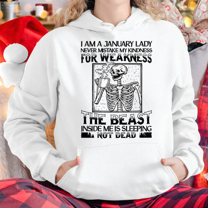 JANUARY SHIRT, THE BEAST INSIDE ME IS SLEEPING NOT DEAD - FMA SNOW01 (SKU2604-158-01)