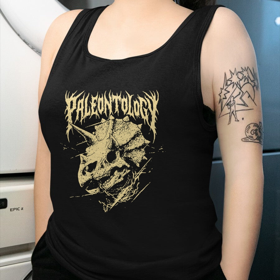 Best Dinosaur Lover Shirt, Funny Dinosaur UnisexT-Shirt/Hoodie/Sweatshirt HLT00 - Paleontology Metal Triceratops Skull and Chains Dinosaur Art T-Shirt