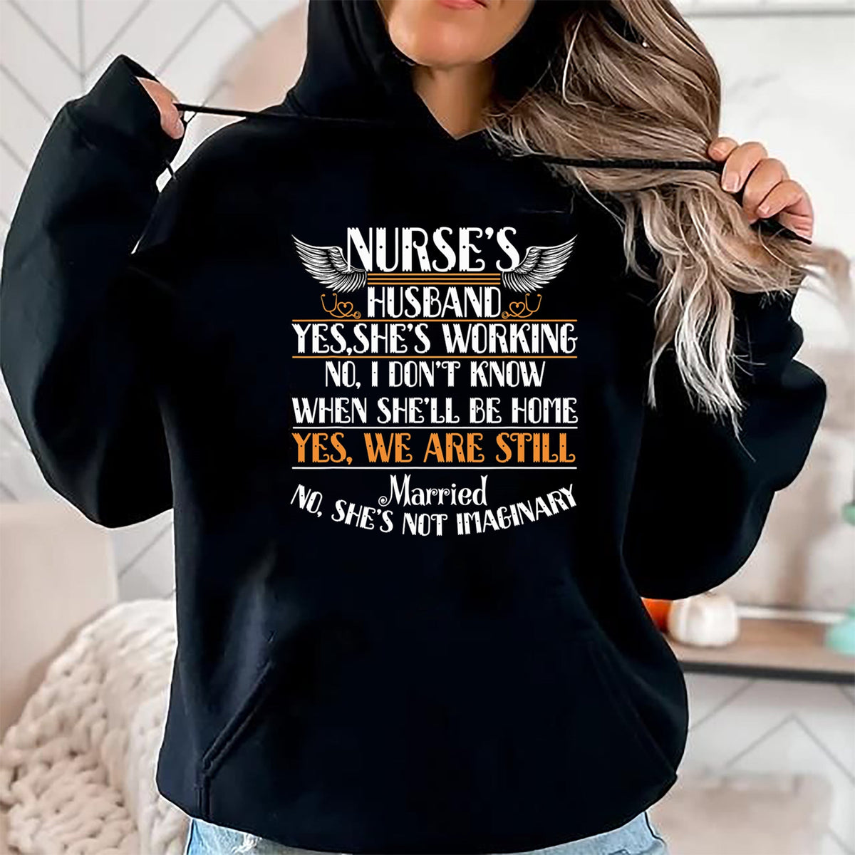 Funny Nurse Shirt, Nurse Unisex T-Shirt/Hoodie/Sweatshirt HLT00 - I Am A Nurse's Husband T Shirt, Nurse Wife T Shirt