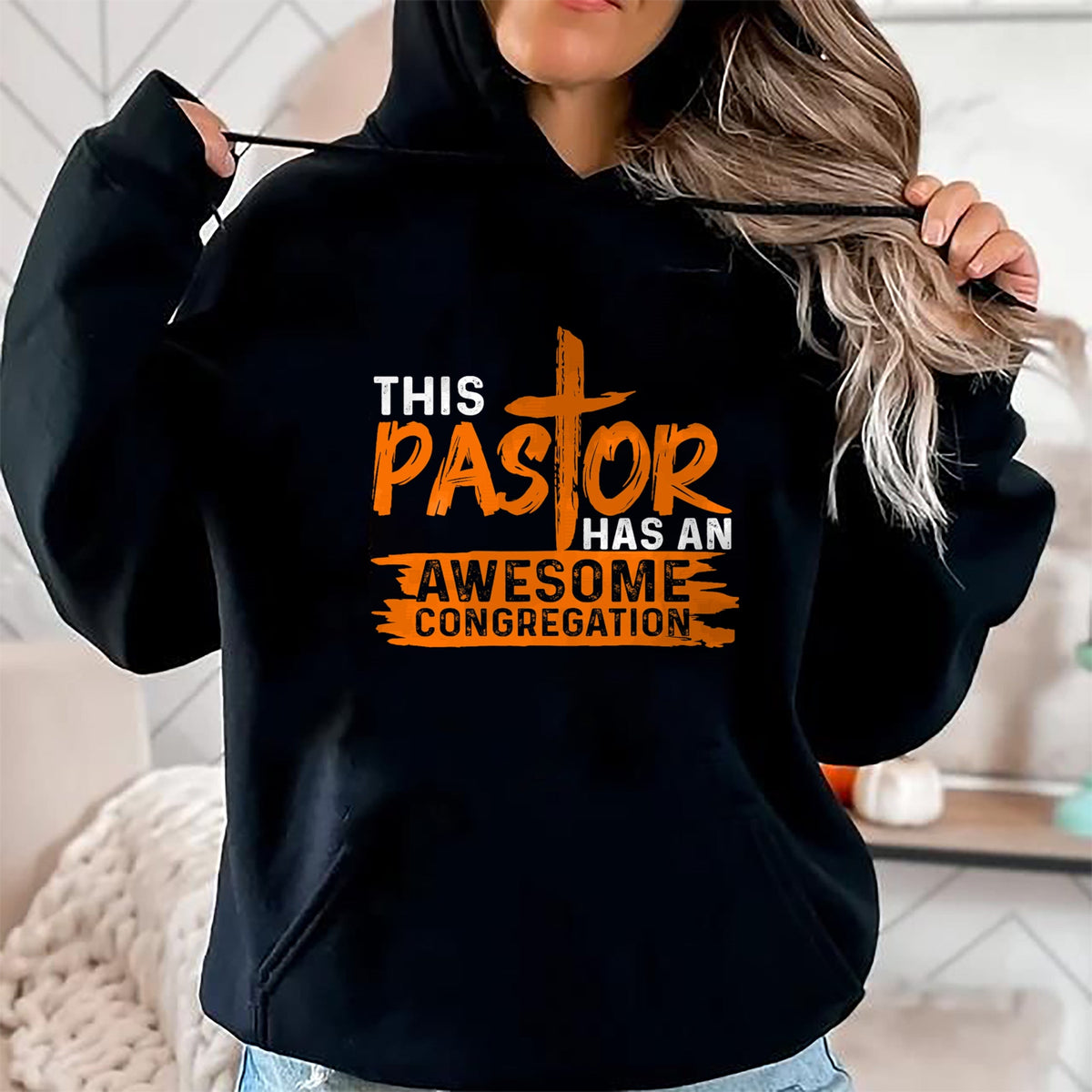 Best Wife Shirt, Wife and Husband Unisex T-Shirt/Hoodie/Sweatshirt HLT00 - Funny Pastor Appreciation Gift Men Christian Church Priest T-Shirt