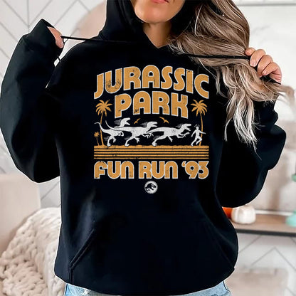 Best Dinosaur Lover Shirt, Funny Dinosaur UnisexT-Shirt/Hoodie/Sweatshirt HLT00 - Jurassic Park Fun Run _93 T-Shirt