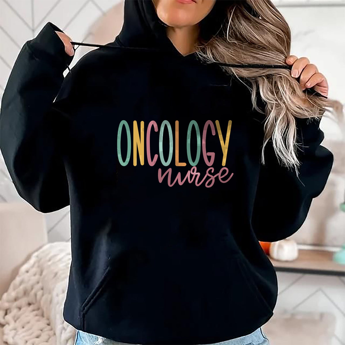 Funny Nurse Shirt, Nurse Unisex T-Shirt/Hoodie/Sweatshirt HLT00 - Cute Oncology Nurse Long Sleeve T-Shirt