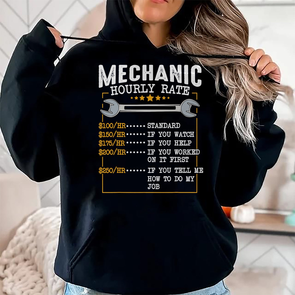 Best Mechanic Life Shirt, Funny Mechanic UnisexT-Shirt/Hoodie/Sweatshirt HLT00 - Mechanic Hourly Rate Car Mechatronics Engineer Profession Car Gift T-Shirt
