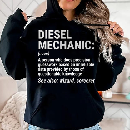 Best Mechanic Life Shirt, Funny Mechanic UnisexT-Shirt/Hoodie/Sweatshirt HLT00 - Diesel Mechanic Definition T-Shirt Funny Mechanic Tee Gift T-Shirt